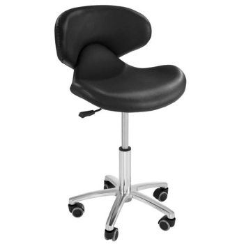  Krzesło kosmetyczne mobilne na kółkach Physa ANDRIA czarne - zdj. dodatkowe 1