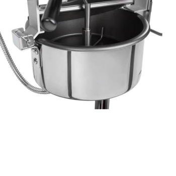  Profesjonalna wydajna maszyna do popcornu mobilna na wózku 230V 1.6kW czarna - zdj. dodatkowe 6