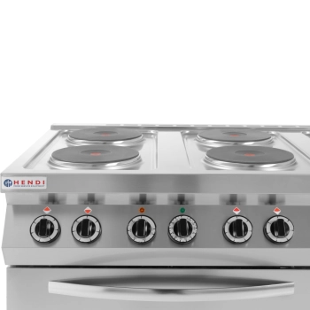  Kuchnia elektryczna wolnostojąca 6 x 2.6kW z piekarnikiem GN1/1 3kW szer. 120cm - zdj. dodatkowe 1