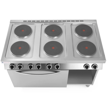  Kuchnia elektryczna wolnostojąca 6 x 2.6kW z piekarnikiem GN1/1 3kW szer. 120cm - zdj. dodatkowe 3