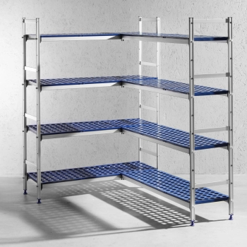  Regał magazynowy gastronomiczny do kuchni aluminiowy na pojemniki GN1/1 szer. 112cm - zdj. dodatkowe 1