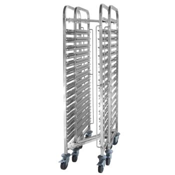  Wózek stalowy do transportu pojemników i tac GN 15 x GN1/1 - zdj. dodatkowe 1