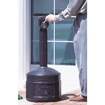  Popielniczka miejska zewnętrzna na stabilnej podstawie poj. 15L śr. 42cm wys. 98cm czarna - zdj. dodatkowe 2