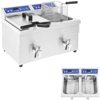  Frytownica frytkownica podwójna indukcyjna 7000W 230V Royal Catering 2x 10L - zdj. dodatkowe 1