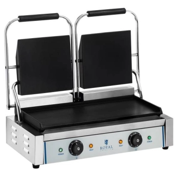  Kontakt grill kontaktowy dwustronny podwójny gładki 3600W 230V Royal Catering - zdj. dodatkowe 1