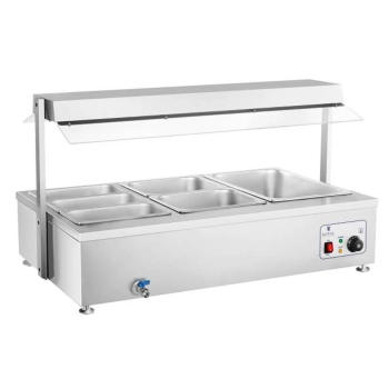  Bemar wodny podgrzewacz wolnostojący z kranem 6 x GN 150mm 55L Royal Catering - zdj. dodatkowe 2