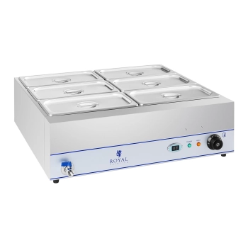  Bemar podgrzewacz wodny z kranem 6 x GN 1/3 2000W 230V Royal Catering - zdj. dodatkowe 2