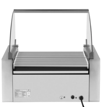  Roller grill rolkowy z osłoną i szufladą grzewczą do bułek 20 parówek HotDog 2600W 230V Royal Catering - zdj. dodatkowe 2