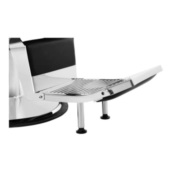  Profesjonalny fotel fryzjerski barberski z podnóżkiem obrotowy LUXURIA Physa czarny - zdj. dodatkowe 9