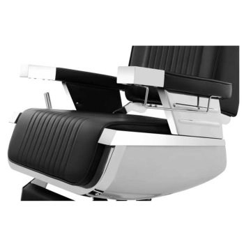  Profesjonalny fotel fryzjerski barberski z podnóżkiem obrotowy LUXURIA Physa czarny - zdj. dodatkowe 8