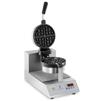  Gofrownica obrotowa do gofrów okrągłych ćwiartek śr. 18cm 1300W RCWM-1300-RE - zdj. dodatkowe 1
