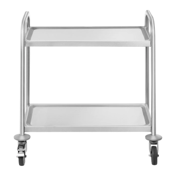  Wózek kelnerski cateringowy 2 półkowy ze stali nierdzewnej do 150kg - zdj. dodatkowe 2