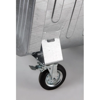  Metalowy kontener na odpady śmieci popiół ogniotrwały 1100L EU - zdj. dodatkowe 4