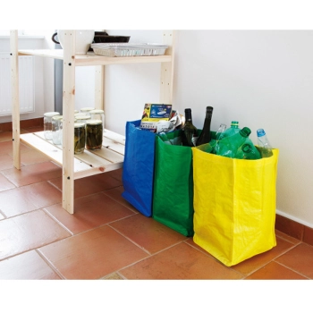  Wytrzymałe torby do segregacji odpadków śmieci ZESTAW 3szt x 21L - zdj. dodatkowe 3