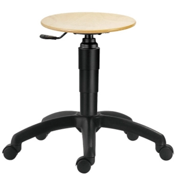  Stołek taboret obrotowy warsztatowy na stabilnej podstawie bez kółek - zdj. dodatkowe 1