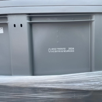  Skrzyniopaleta skrzynia kontener 610L z paletą i pokrywą 120x100x76 cm UN ADR - zdj. dodatkowe 2