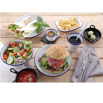  Talerz głęboki emaliowany biały śr. 240mm Hendi 621271 - zdj. dodatkowe 1