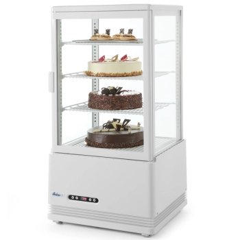 Witryna chłodnicza przeszklona nastawna 68L 3 półki biała ARKTIC Hendi 233634