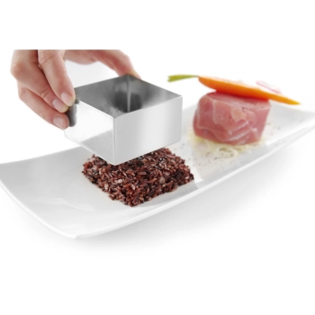  Forma kucharska cukiernicza kwadratowa do ciast potraw 80x80x(H)45mm Hendi 512173 - zdj. dodatkowe 2