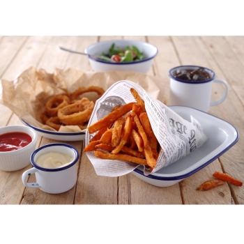  Papier pergaminowy do ciepłych przekąsek nadruk gazety 250x350mm 500szt. Hendi 678107 - zdj. dodatkowe 1