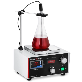  Mieszadło magnetyczne laboratoryjne 100deg;C timer + mieszadełka - zdj. dodatkowe 1