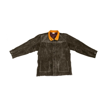  Wytrzymała kurtka spawalnicza ochronna skórzana rozmiar XL - zdj. dodatkowe 4