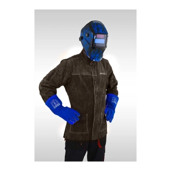  Wytrzymała kurtka spawalnicza ochronna skórzana rozmiar XXL - zdj. dodatkowe 2