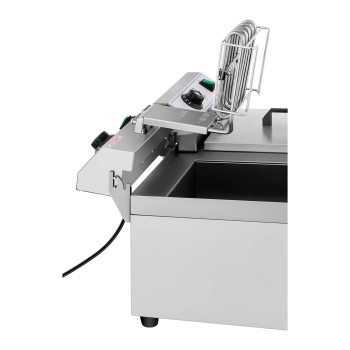  Frytownica podwójna gastronomiczna elektryczna z kranem 230 V 2 x 3000W 2 x 10 L - zdj. dodatkowe 4