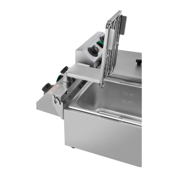 Frytownica nastawna gastronomiczna elektryczna TIMER 230 V 2 x 3200W 2 x 10 L - zdj. dodatkowe 4