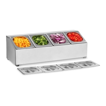  Ekspozytor stojak na pojemniki gastronomiczne 4 x GN1/6 + 4 x Pojemniki - zdj. dodatkowe 2