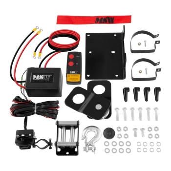  Wyciągarka wciągarka samochodowa off road na pilota lina 12 m uciąg 1590 kg + Zblocze 4 T - zdj. dodatkowe 3
