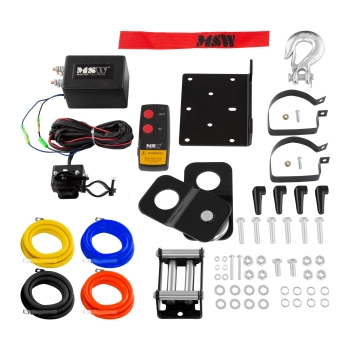  Wyciągarka wciągarka samochodowa off road na pilota lina 15 m uciąg 2040 kg + Zblocze 4 T - zdj. dodatkowe 3