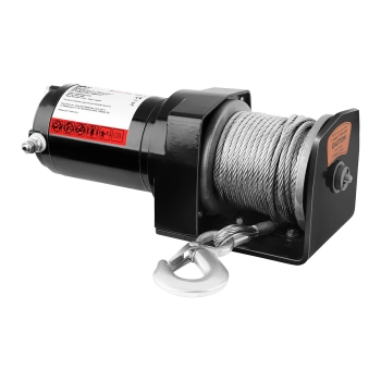  Wyciągarka linowa terenowa off road do samochodu lina 15 m uciąg 907 kg + Pilot - zdj. dodatkowe 1