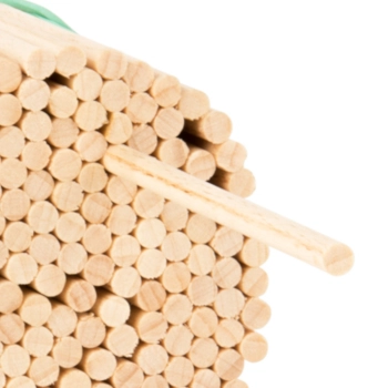  Patyczki do waty cukrowej bukowe 30cm/4mm z atestem PZH 100szt - zdj. dodatkowe 1