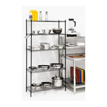  Regał magazynowy druciany ażurowy kolor czarny 180x90x35cm do 150kg - zdj. dodatkowe 7