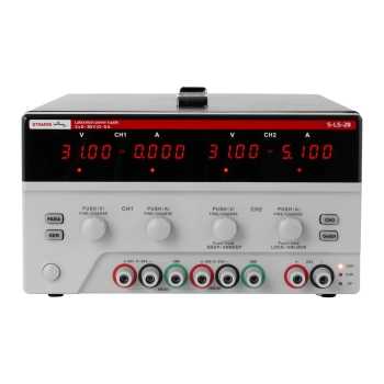  Zasilacz laboratoryjny 3 kanały 0-30VDC 0-5A S-LS-28 - zdj. dodatkowe 2