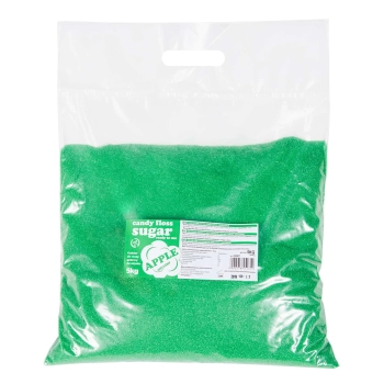  Kolorowy smakowy cukier do waty cukrowej zielony o smaku jabłkowym 5kg - zdj. dodatkowe 1