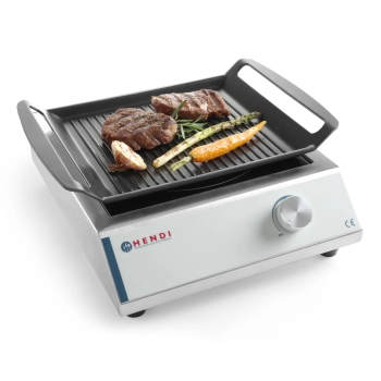  Płyta taca grillowa ryflowana do kuchenek indukcyjnych TEFLON 39x26cm - HENDI 629130 - zdj. dodatkowe 3