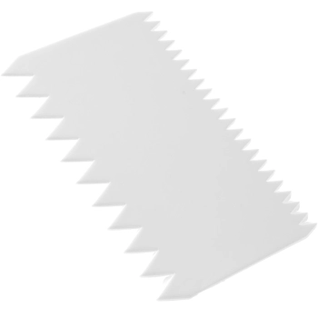  Skrobka cukiernicza prostokątna ząbkowana GRZEBIEŃ - ZESTAW 6szt. - HENDI 554173 - zdj. dodatkowe 2