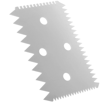  Skrobka cukiernicza prostokątna ZĄBKOWANA ze stali nierdzewnej 102x69mm - HENDI 554234 - zdj. dodatkowe 1