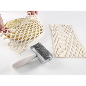  Rolka tnąca wałek do nacinania ciasta wzór siatki do tarty Profi Line 135x200mm - HENDI 515129 - zdj. dodatkowe 2