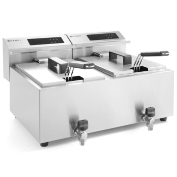  Frytownica frytkownica z panelem cyfrowym Mastercook z kranem 2x8L 2x3500W - zdj. dodatkowe 2