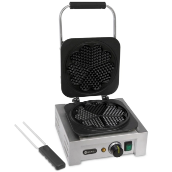  Gofrownica profesjonalna rozeta 5 gofrów serca śr. 215mm 2200W - zdj. dodatkowe 1