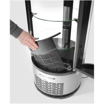  Witryna chłodnicza cukiernicza okrągła 3 półki LED 100L - zdj. dodatkowe 4