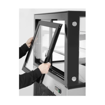  Witryna chłodnicza cukiernicza 2-półkowa jezdna LED 410L - zdj. dodatkowe 2