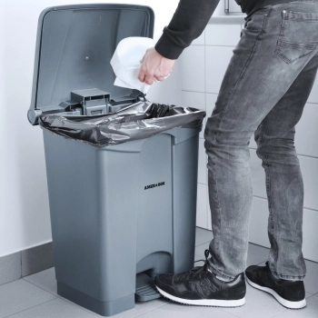  Pojemnik kosz na śmieci odpady z pedałem 87L - zdj. dodatkowe 2