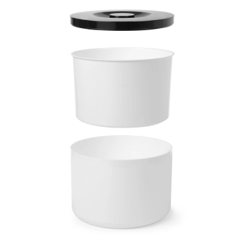  Pojemnik do lodu na lód biały z czarną pokrywką 10L - zdj. dodatkowe 4