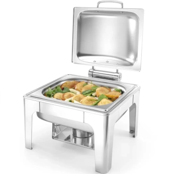  Podgrzewacz do potraw na pastę świeczki stal satynowana GN 1/2 - zdj. dodatkowe 7