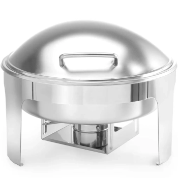  Podgrzewacz do potraw na pastę świeczki stal satynowana OKRĄGŁY - zdj. dodatkowe 1