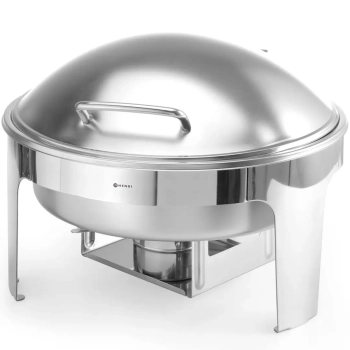  Podgrzewacz do potraw na pastę świeczki stal satynowana OKRĄGŁY - zdj. dodatkowe 3